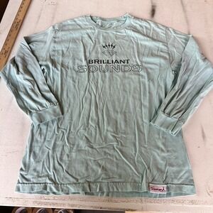 Mens Light Blue DIAMOND Long Sleeve Tee Size XL